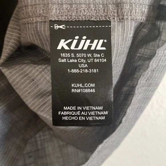 KUHL Men's Gray Short Sleeve Shirt Size M - Picture 6 of 6